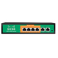 PoE комутатор SICSO P4806J-4578 (4xPOE, 2xLAN)