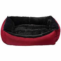 Лежанка для собак Milord JELLYBEAN XL 95*70*22 см (красный/черный)