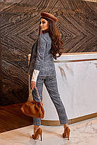 Костюм брючний клітка з піджаком, фото 3