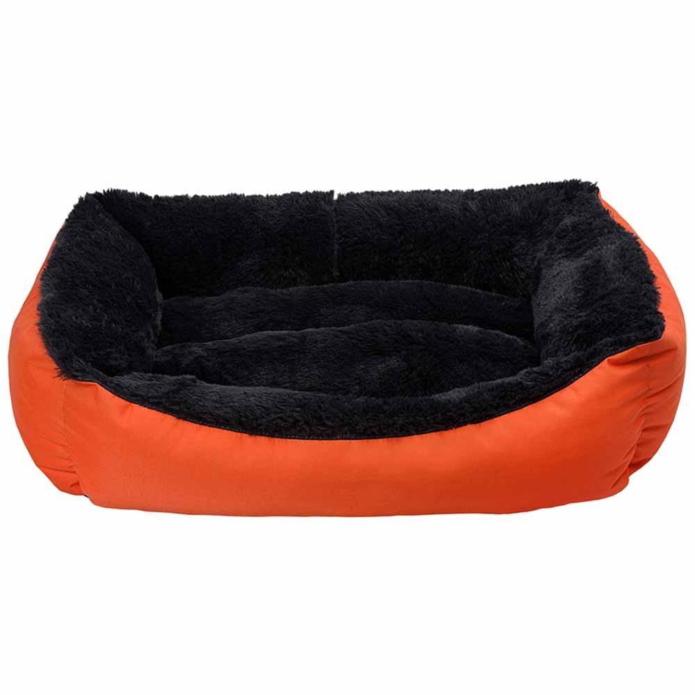 Лежак для собак Milord JELLYBEAN XL 95*70*2 см (оранж/чорний)