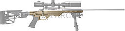 Ложа MDT LSS для Savage SA(10,11,12, 16), алюм, песочн.