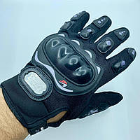 Мотоперчатки pro-biker текстильные с защитой костяшек и ладони