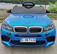 Дитячий електромобіль джип BMW X6 синій