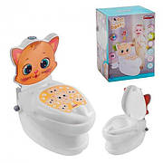 Дитячий горщик унітаз Pilsan спинка знімний горщик тримач для паперу звуки води підсвічування