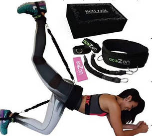 Набір еспандерів з петлями ECO ZEN DL159 5 трубчатих латексних еспандерів максимальне опір 68 кг BF