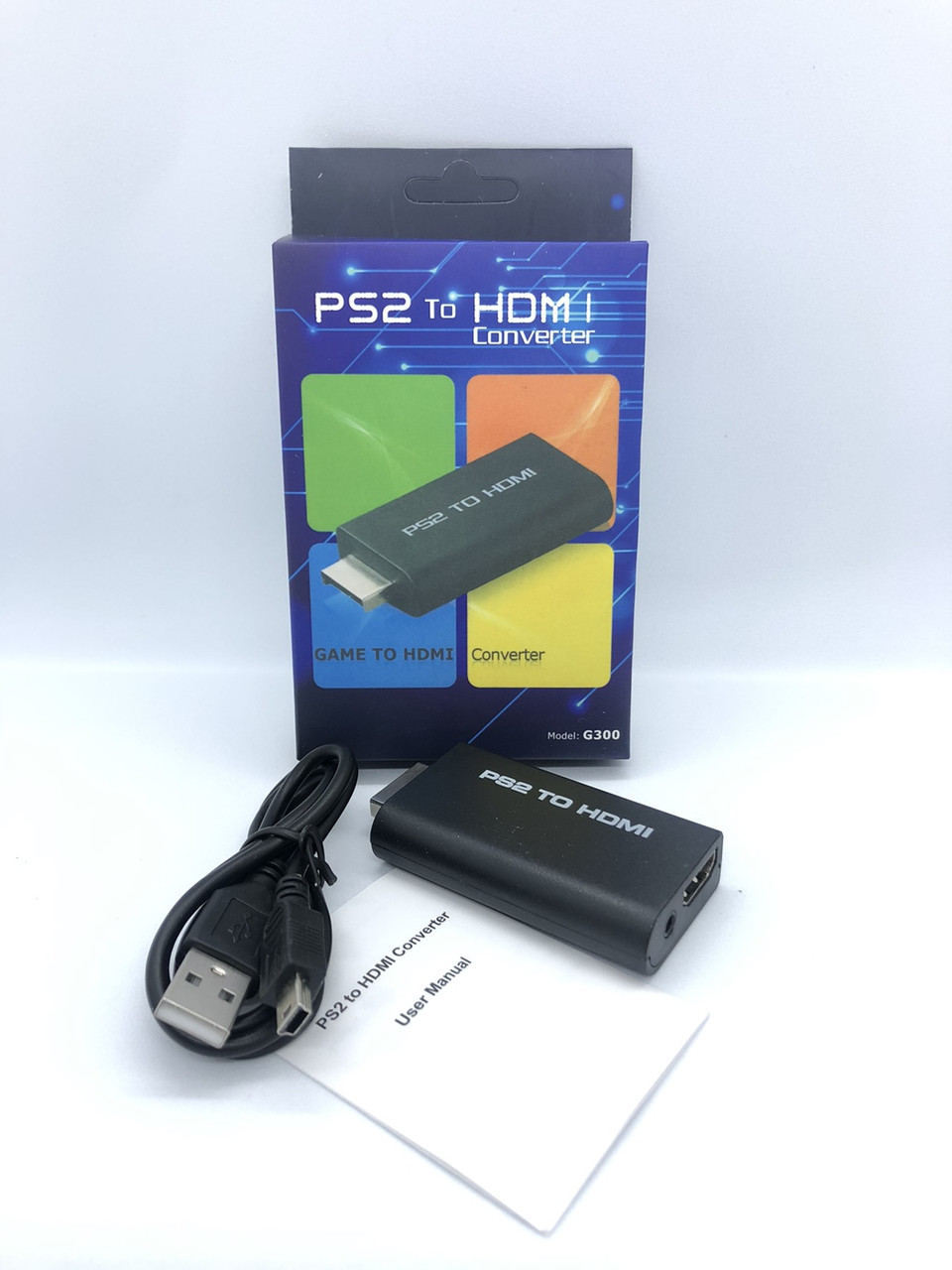 Конвертер відео PS2 на HDMI G300 1080p для PlayStation 2 з кабелем і інструкцією BF