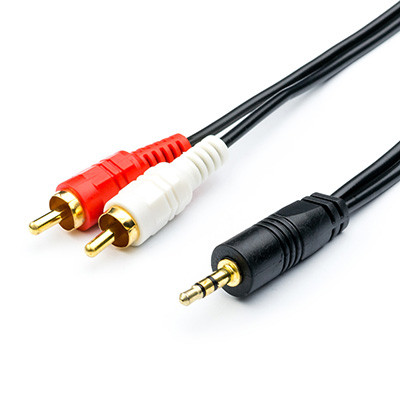 Кабель 3.5 мм jack на 2 RCA 3 метри для підключення аудіопристроїв BF