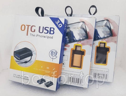 Адаптер OTG USB 3.0 для iPhone та iPad GP-89 підключення USB пристроїв BF, фото 3
