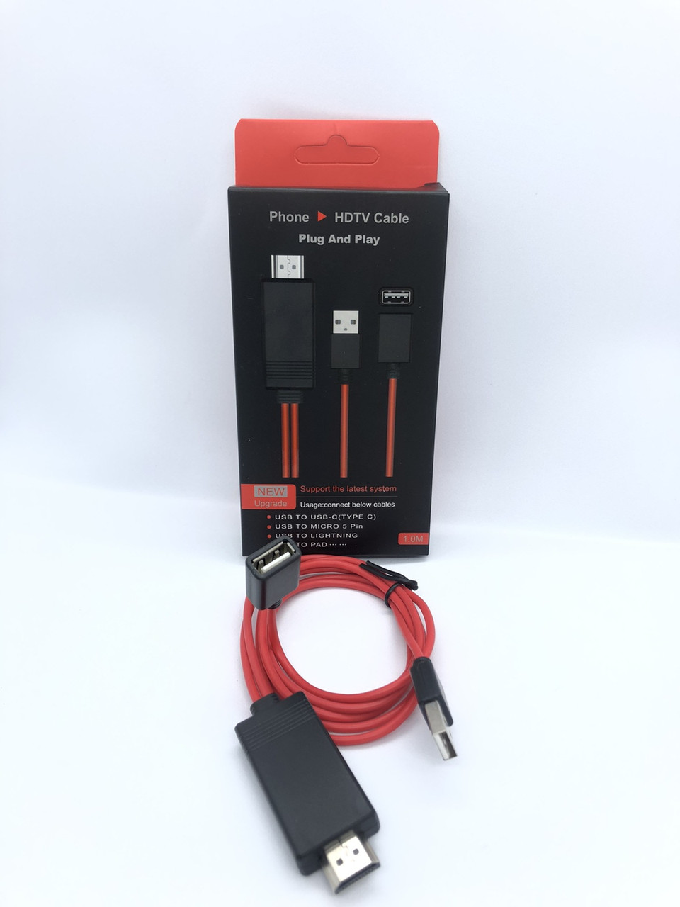 Конвертер відео MHL HDMI G02 для TYPE-C MICRO IPHONE 1м підключення мобільних пристроїв до телевізорів BF