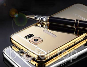 Чохол дзеркальний хромований для Samsung Galaxy S6 стильний захисний аксесуар BF, фото 1