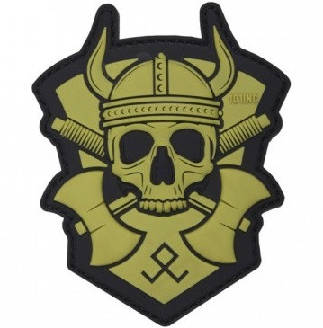 Шеврон 3D PVC на липучке 101INC Viking with hatchet "Викинг с топором ...