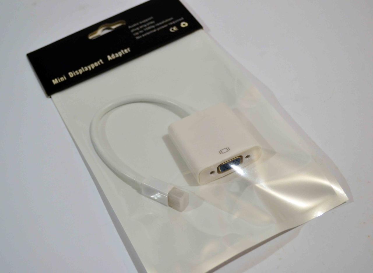 Конвертер Mini DisplayPort на VGA 15 см підтримка Full HD для MacBook Surface Pro та інших пристроїв BF