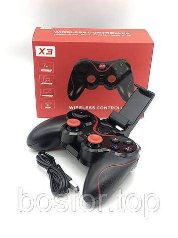 Безпровідний джойстик для ігор X3 з підсвіткою сумісність PC PS4 Xbox One BF, фото 1