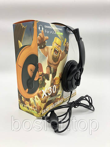 Навушники ігрові CLASH OF CLANS X30 дротові з мікр. BF, фото 1
