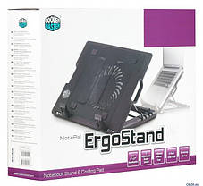 Підставка охолоджувальна трансформер столик для ноутбука ErgoStand 9-17 ABC чорна, фото 2