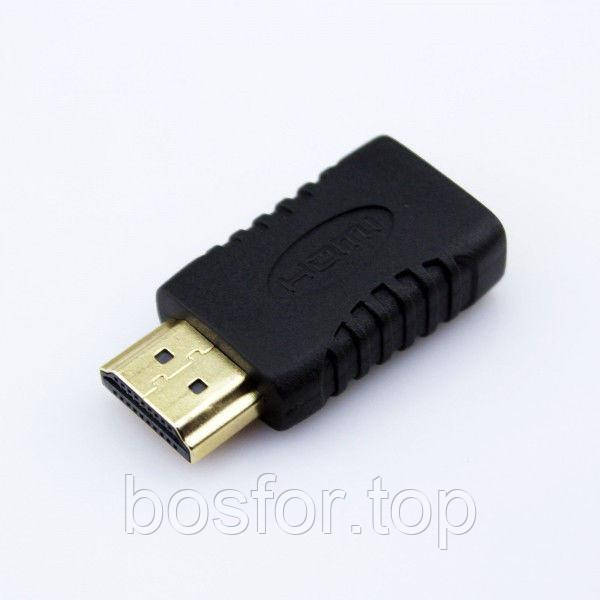 Перехідник HDMI M mini HDMI F для підключення пристроїв підтримка 4K 3D чорний BF