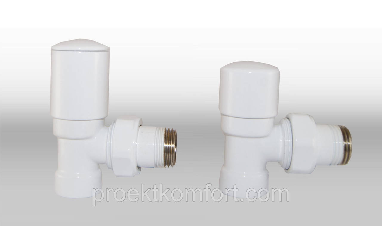 Кутовий кран американка Vario Term Swing White, фото 1