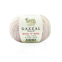 Gazzal ROCK´N ROLL (Газзал Рокен Ролл) № 13191 пудра (Смешаная пряжа, нитки для вязания)