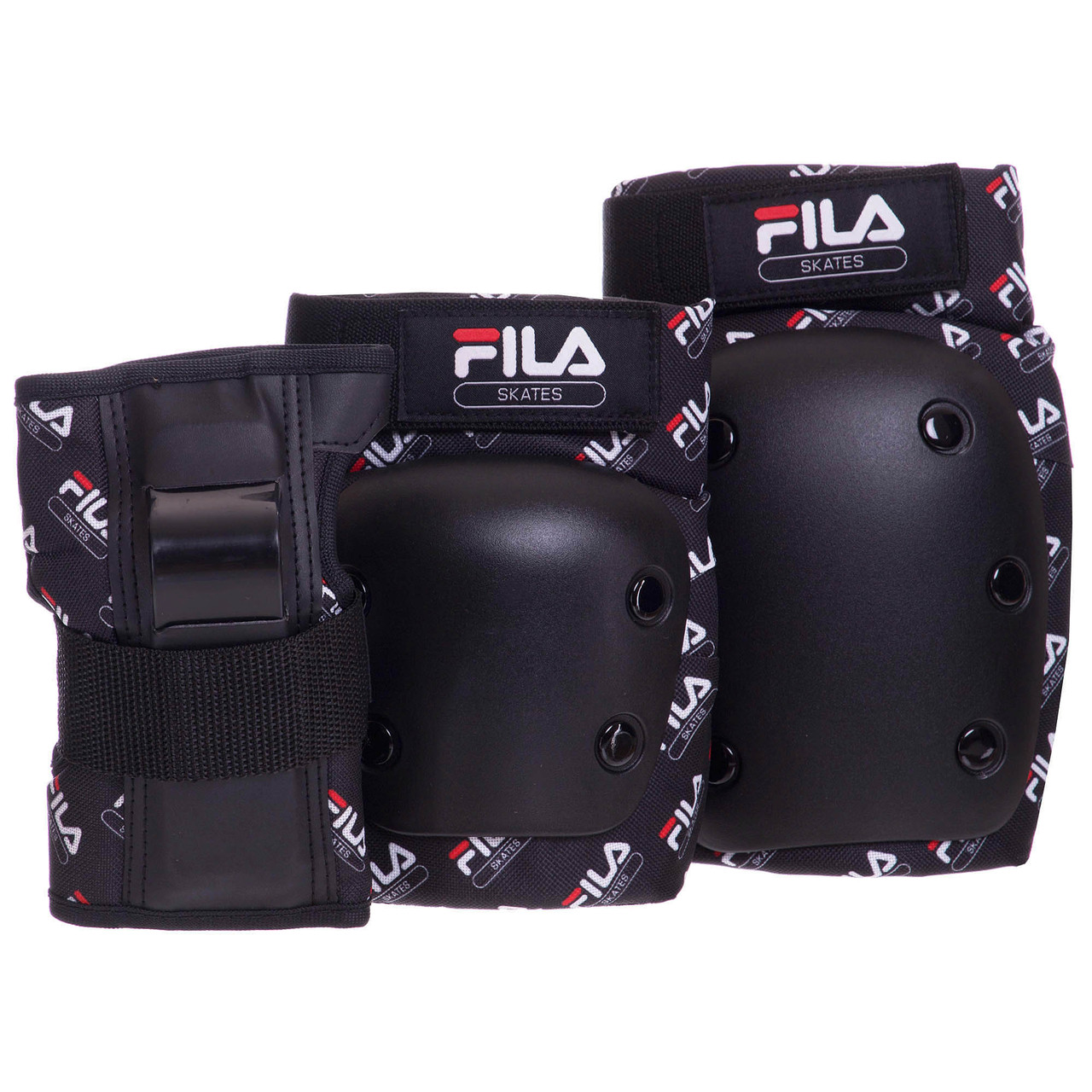Комплект захисту FILA 6075111 S-Lнаколінники 2 шт., налокітники 2 шт., рукавички 1 пара