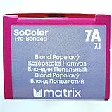 7A (блонд попелястий) Стійка крем-фарба для волосся Matrix SoColor Pre-Bonded,90ml, фото 2