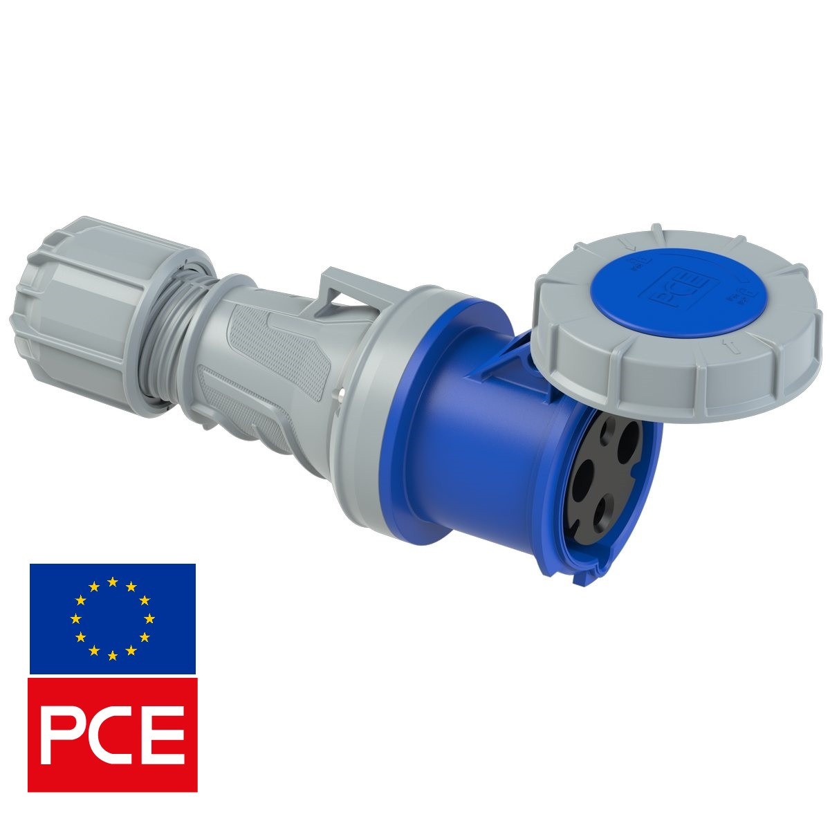 Розетка кабельна PCE 233-6 IP67 2P+PE 63A 230V POWER TWIST (силовая)