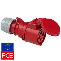 Розетка кабельная PCE 214-6 IP44 3P+PE 16A 400V (силовая)