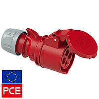 Розетка кабельная PCE 224-6 IP44 3P+PE 32A 400V (силовая)