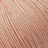 Gazzal BABY COTTON (Газзал Бейбi Котон) № 3412 персик (Пряжа бавовняна, нитки для в'язання), фото 2