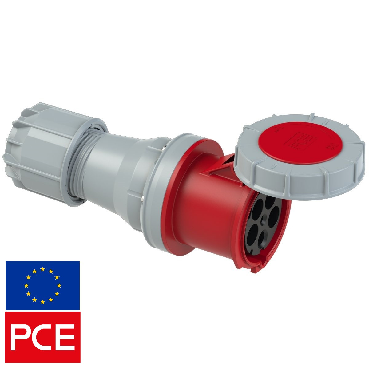 Розетка кабельна PCE 245-6 IP67 3P+N+PE 125A 400V POWER TWIST (силова)