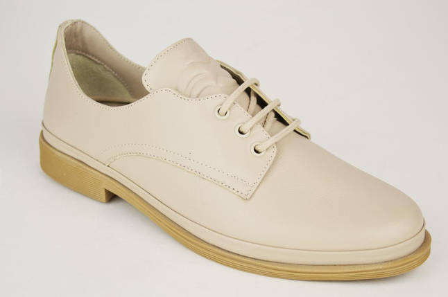 Туфли городские Evromoda 11109 36 Бежевые кожа, фото 1