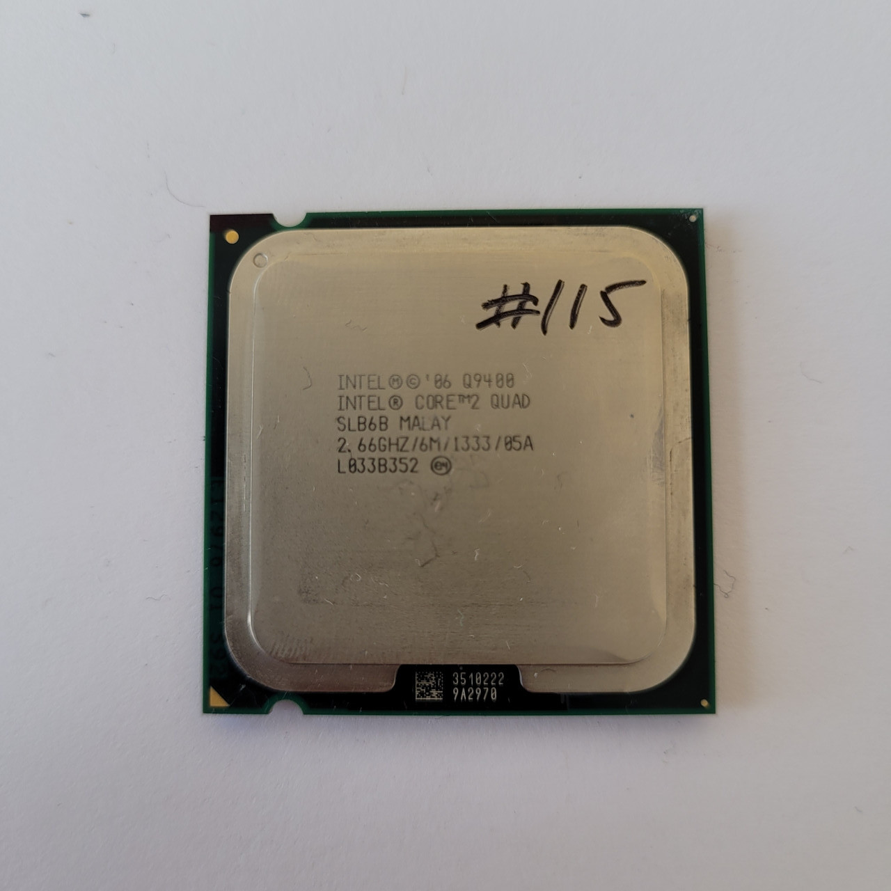 Процесор ЛОТ #115 Intel Core 2 Quad Q9400 R0 SLB6B 2.66 GHz 6M Cache 1333 MHz FSB 775 Soket Б/У