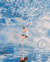 Картина по номерам BrushMe "Голубая балерина" 40х50см BS52714