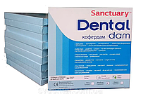 Кофердам (Dental Dam) латексний, зелений з ароматом м'яти, (152мм х 152мм) 36шт