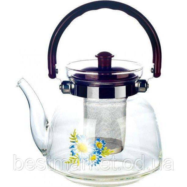 Заварник Скляний Unigue/FlorA UN-1185 1400 мл