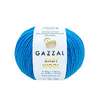 Gazzal BABY WOOL (Газзал Бейби Вул) № 830 василек (Шерстяная пряжа, нитки для вязания)