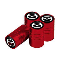 Ковпачки на ніпель із логотипом Mazda Alitek Long Red Мазда, 4 шт.