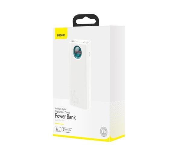 Powerbank Baseus PPLG-A02 Powerbank Amblight, 30000 mAh, PD, QC 3.0, 65W White - фото 6 - id-p1605170391