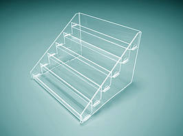 Гірка на 6 полиць 650х450х240 мм (Матеріал: Акрил Білий (00000); )