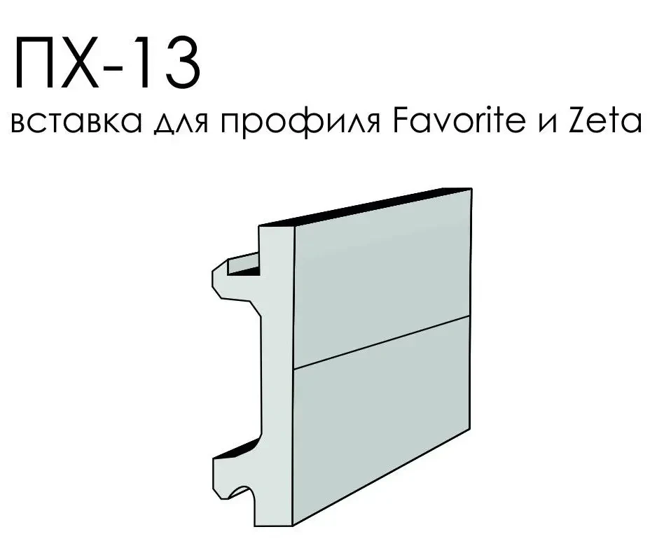 Вставка ALTEZA для натяжних стель - Вставка ПХ-13 (100м.п.)