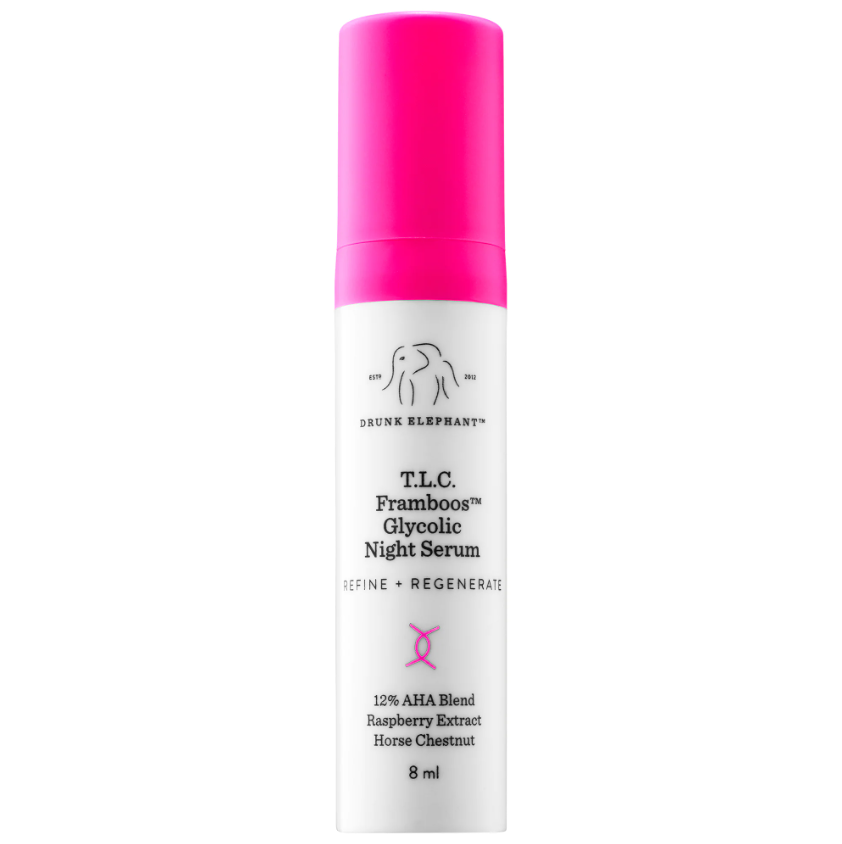 Нічна пілінг-сироватка Drunk Elephant T.L.C. Framboos Glycolic Night Serum 5 мл