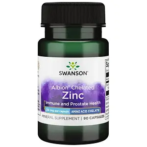 Цинк-хелат Swanson Ultra Albion Chelated Zinc 30 мг 90 капс.