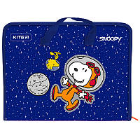 Портфель, на блискавці, 1 відділ., з ручками, пластик, А4, Snoopy. SN21-202 Kite