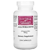 Ecological Formulas Allithiamine / аллитиамин (витамин В1), 50 мг, 250 капсул