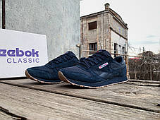 Чоловічі кросівки Reebok Classic Darkblue сині, фото 3
