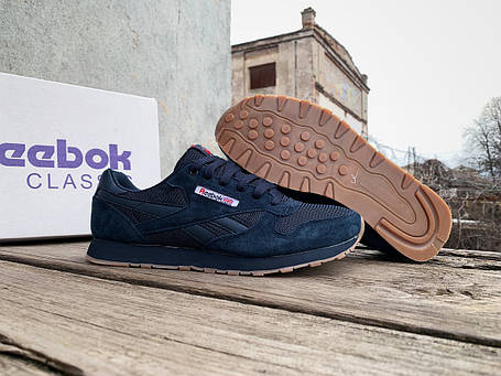 Чоловічі кросівки Reebok Classic Darkblue сині, фото 1