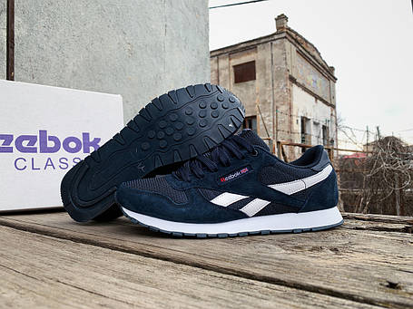 Чоловічі кросівки Reebok Classic Blue White сині, фото 1