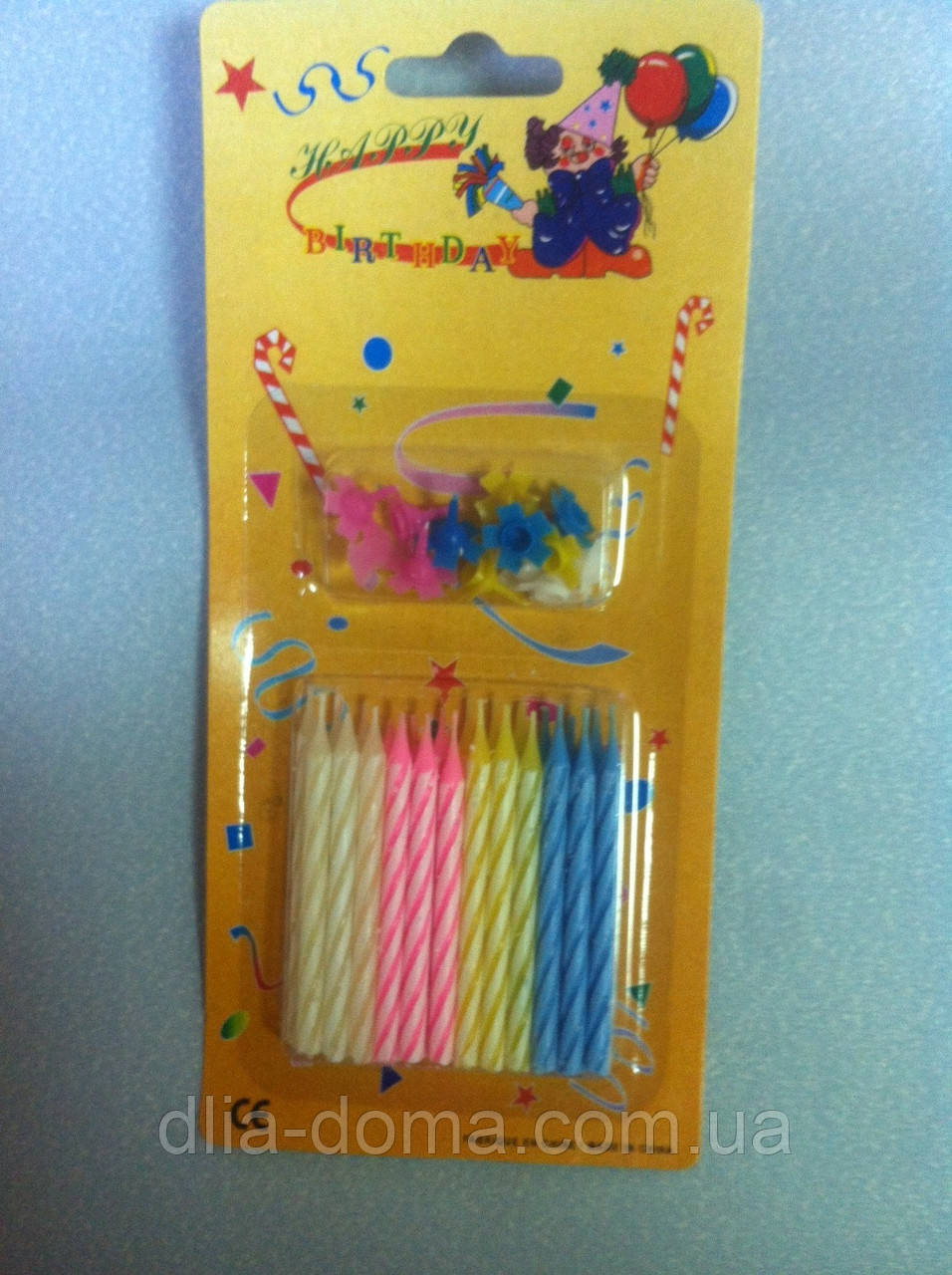 Свічки для торта 24 шт., фото 1