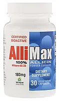 Allimax, Allicin — аліцин — капсули з порошком 100%-ного аліцину, 180 мг, 30 капсул BX224, фото 8