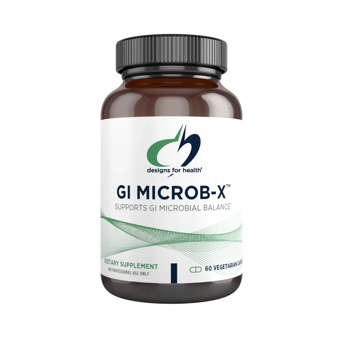 Designs for Health GI Microb-X / Поддержка здорового микробного баланса ЖКТ 60 капсул