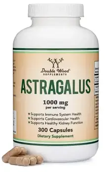 Double Wood Astragalus/Астрагал 1000 мг 300 капсул